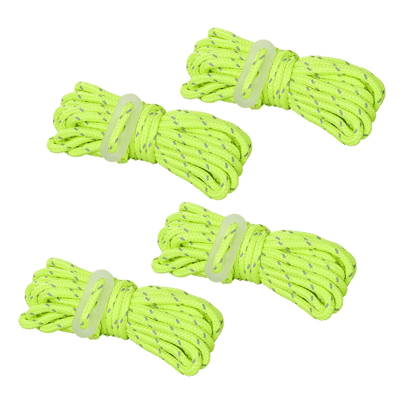 [PAT 01817] ProPlus™ Hauban de tente fluorescente 4mm x 4m - Lot de 4 pièces