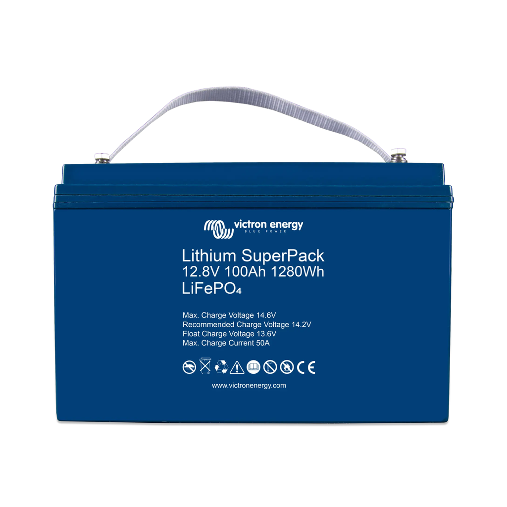 [VIC 00116] Victron Energy™ LFP SuperPack Battery - 12.8V/100Ah - M8